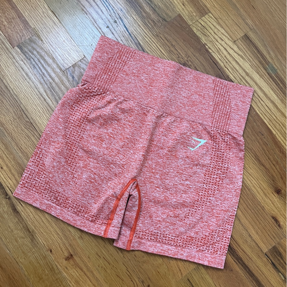 Red and Pink Athletic Skort with Logo